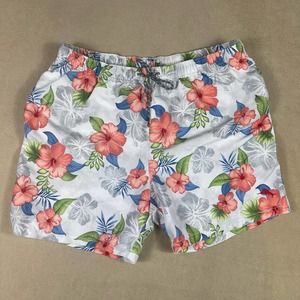 Tommy Bahama Relax Mens XL Swim Trunk‎ Elastic Waist Pocket Lightweight Hawaiian